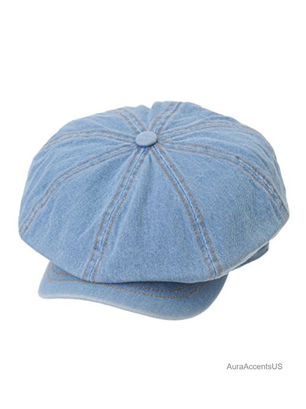 Denim Cotton Newsboy Hat Baker Boy Beret Flat Cap